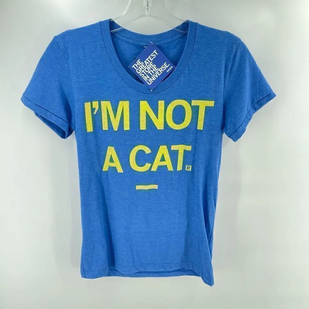 Raygun I’m Not A Cat Size Large New T Tee Shirt Nwt Womens Crew Neck — image 7 of 8